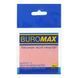 Папір для нотаток пластиковий прозорий з клейким шаром 75*75мм 50арк Buromax рожевий фото 1
