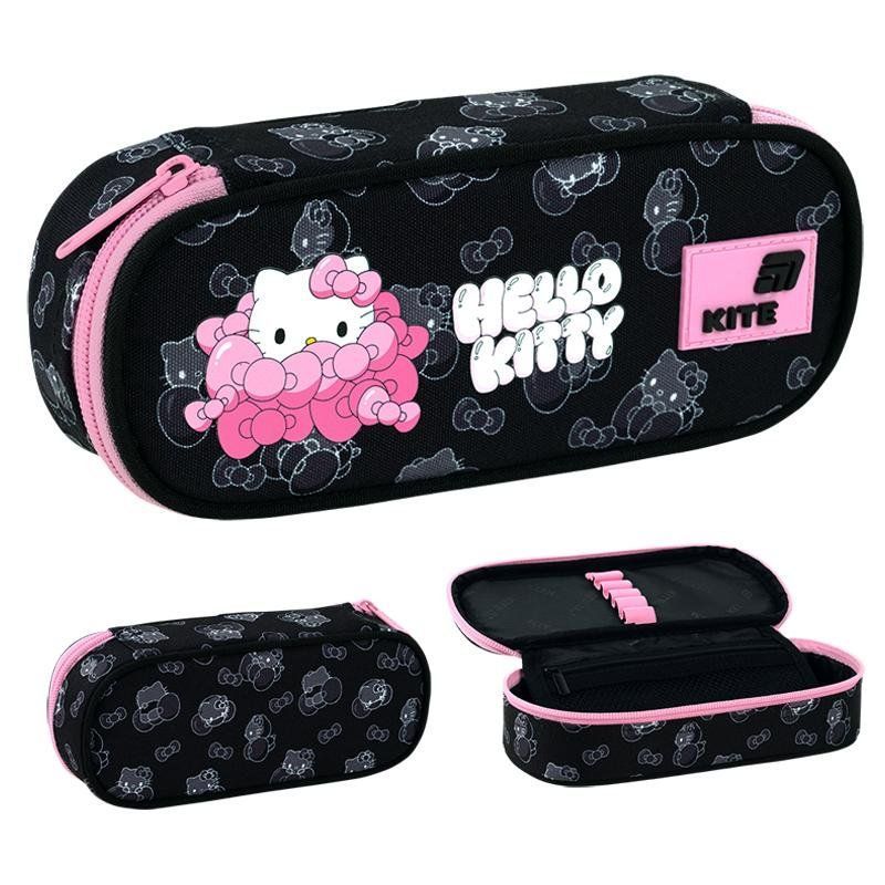 Пенал шкільний Kite для дівчинки на 1 відділення, 1 відворот 599 Hello Kitty фото