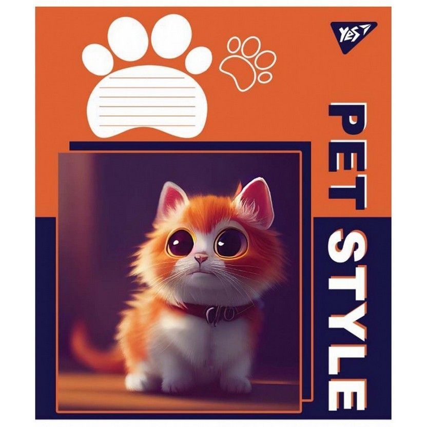 Тетрадь школьная Yes 12 листов линия Pet style фото