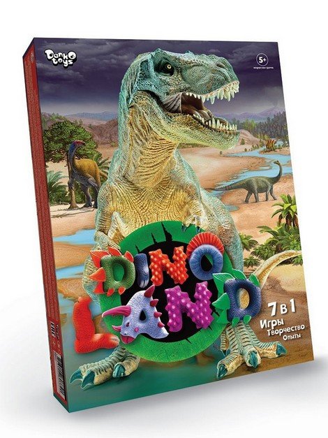 Набір для творчості Dino Land 7в1 ігри, творчість, досліди Рос Danko Toys фото