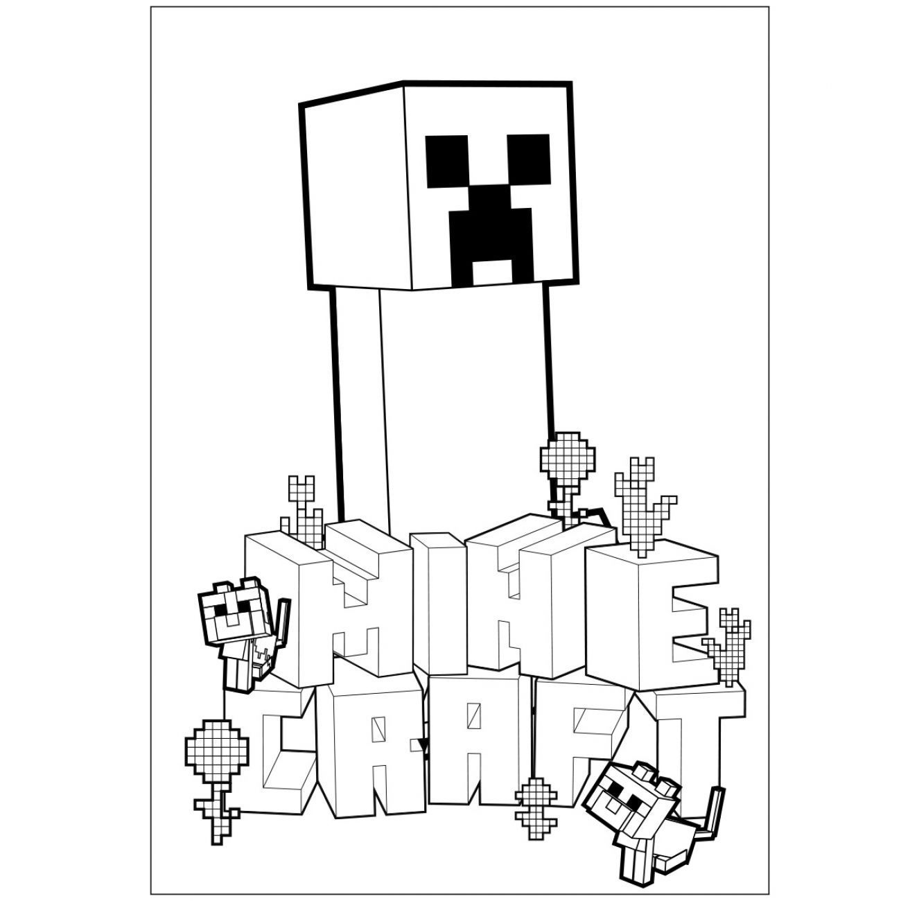 Розмальовка Minecraft_2 А4 12 стор Yes фото