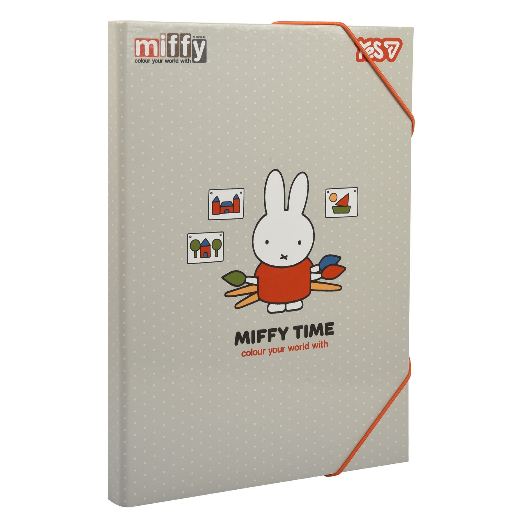 Картонная папка для трудов с резинкой А4 Yes Miffy фото