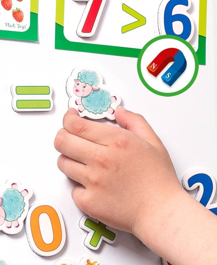 Гра розвиваюча Академія розвитку Математика на магнітах Укр (Vladi Toys) фото