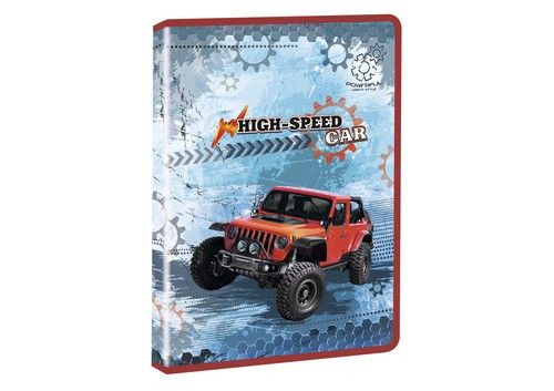 Папка для праці пластикова на блискавці А4 Kidis High Speed з глітером фото