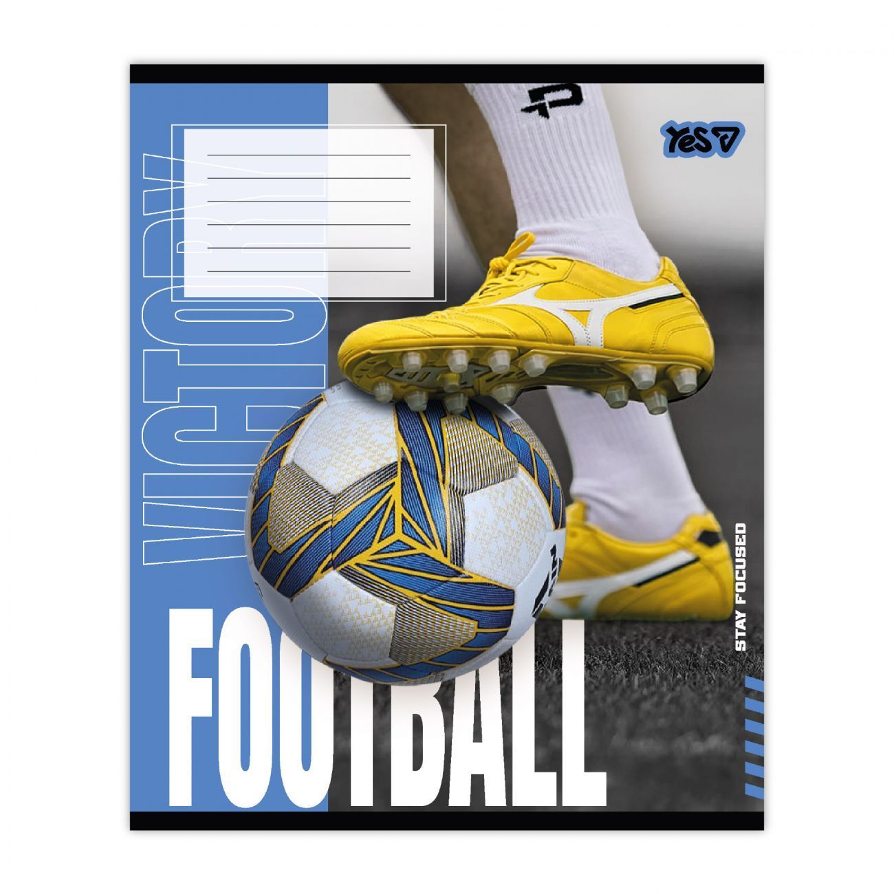 Зошит шкільний Yes 18 аркушів клітинка Football energy фото