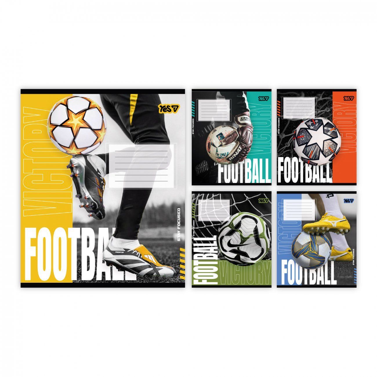 Зошит шкільний Yes 18 аркушів клітинка Football energy фото