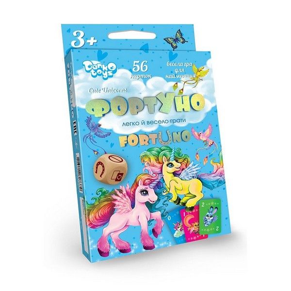 Гра карткова ФортУно Cute Unicorns Укр Danko Toys фото