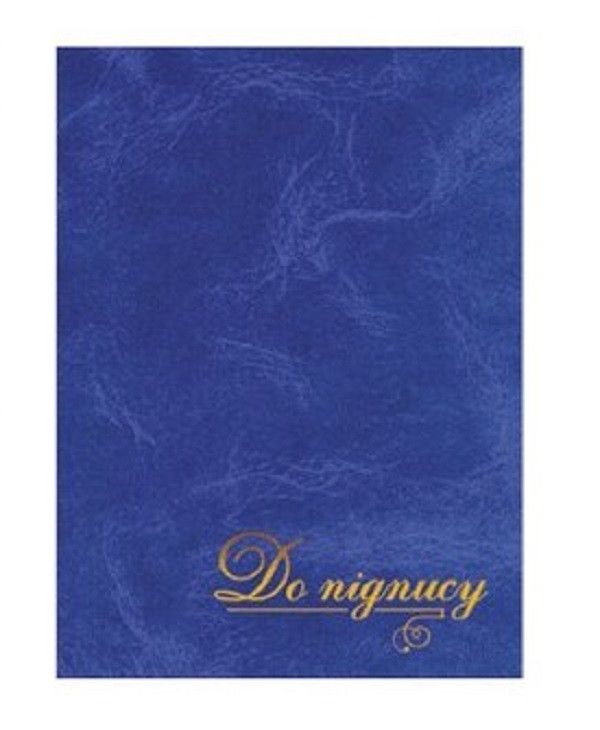 Папка До підпису А4+ тверда палітурка, балакрон, тиснення фольгою Скат, синя фото