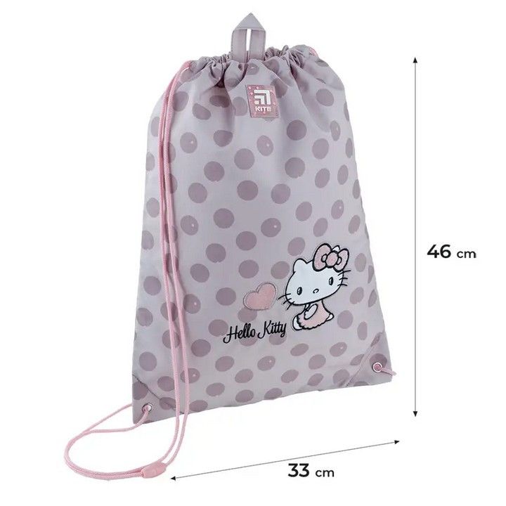 Сумка для взуття Kite 600M Hello Kitty для дівчинки, бежева 46*33см фото