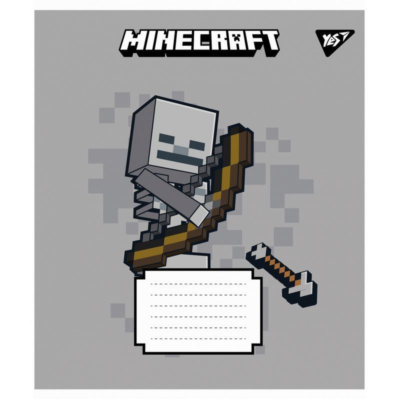 Зошит шкільний Yes 18 аркушів лінія Minecraft Signs фото