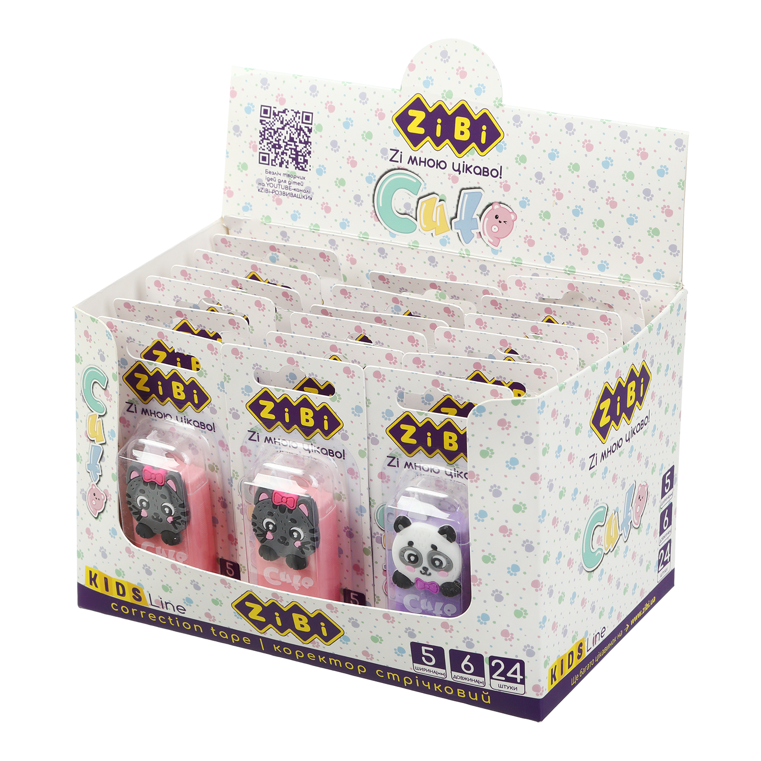 Корректор ленточный Zibi Cute 5мм*6м фото