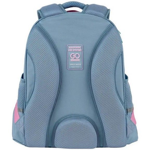 Рюкзак школьный полукаркасный для девочки GoPack Education 165M Girl Power 38*28*13см серый фото