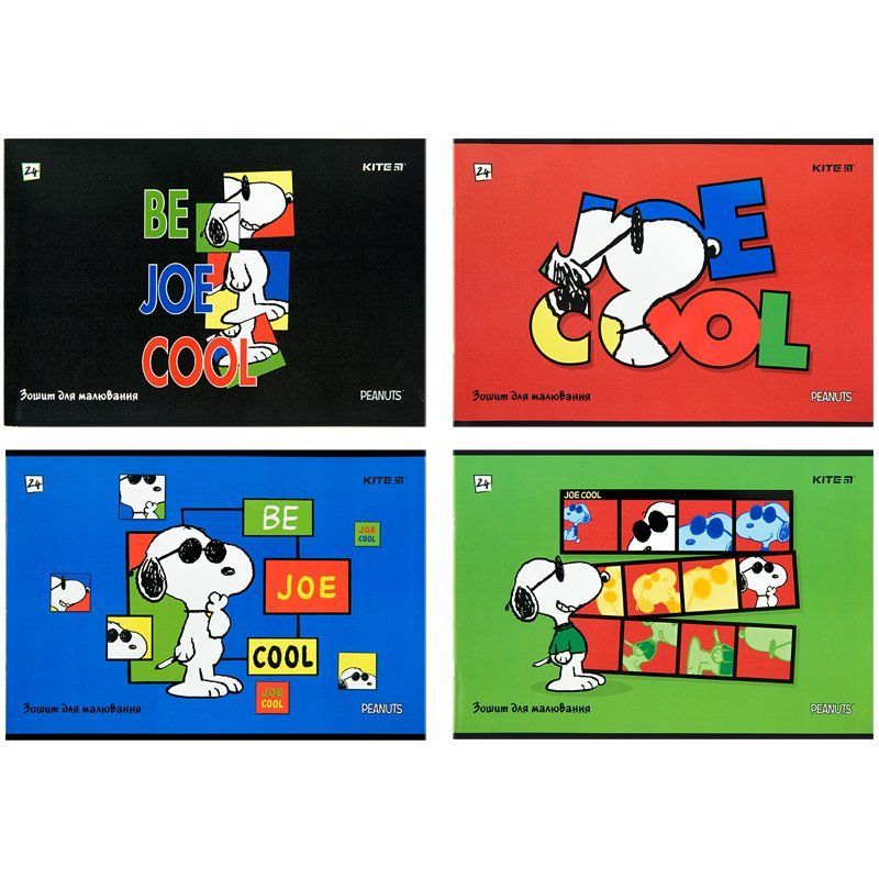 Альбом для рисования 24л скоба Kite Snoopy 100г/м2 фото