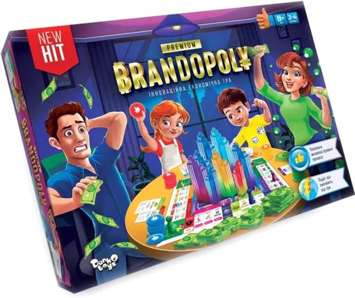 Гра настільна "Brandopoly premium" УКР. Danko Toys фото