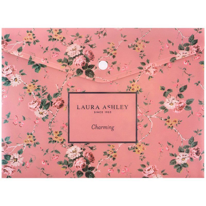 Папка-конверт на кнопці А5+ Axent Laura Ashley 180мкм пластикова, Charming фото