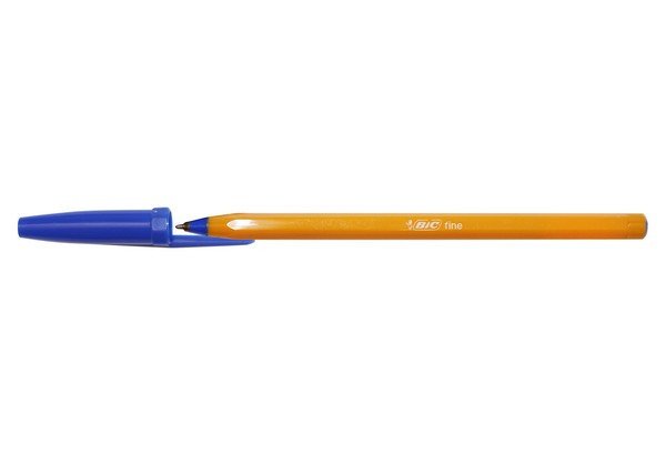 Ручка кулькова Bic Orange 0,8мм синя корпус помаранчевий фото