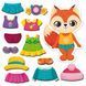 Игра магнитная одевалка Лисичка в папке Укр (Vladi Toys) фото 2