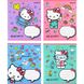 Зошит шкільний Kite 12 аркушів коса лінія, гібридний лак + УФ лак Hello Kitty фото 1